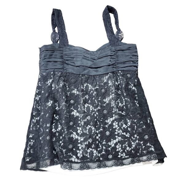 Cynthia Steffe Silk Lace Tank Top Size 2 EUC - Picture 2 of 10